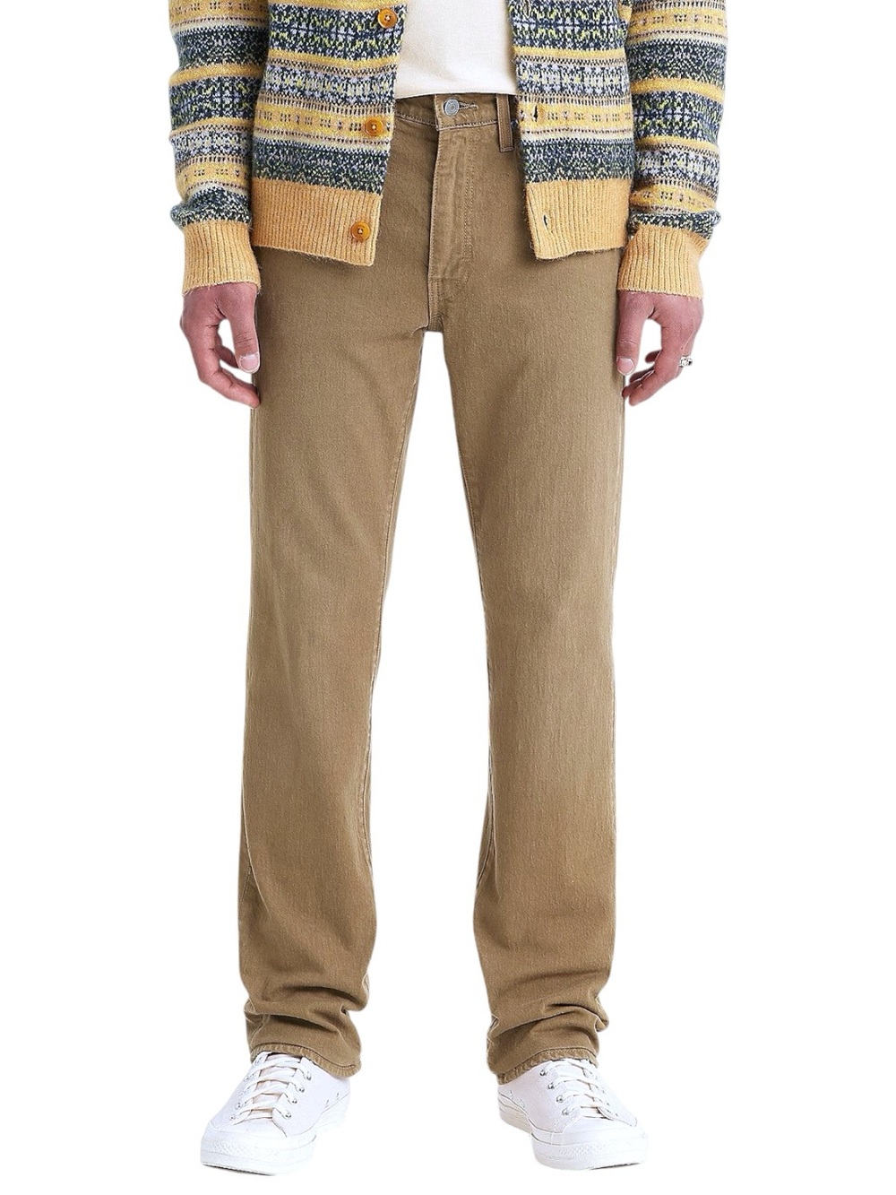 Levi's 514 Tan Straight Fit Twill Pants Jeans (36x31)